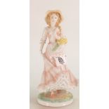 Royal Worcester Lady Figure Spring: Limited edition.
