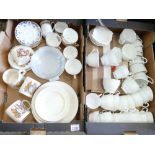 A mixed collection of ceramic items to include: cups, saucers,