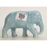 Price Kensington Blue Art Deco Elephant figure, height 9.