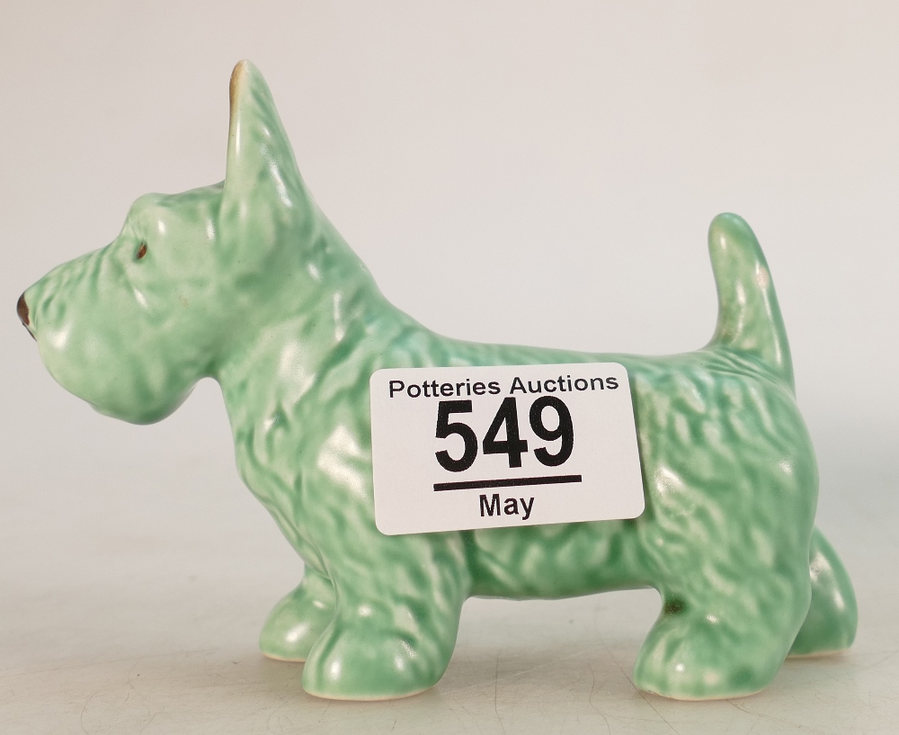 Sylvac Green Art Deco Dog figure 145,