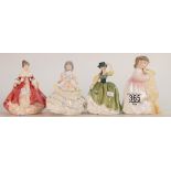 Royal Doulton Small Lady figures Buddies HN3396, Hanna HN3649,