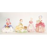 Royal Doulton Small Lady figures: Cissie HN1809, Tootles HN1680,