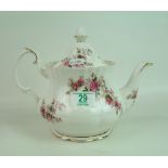 Royal Albert Lavender rose tea pot: