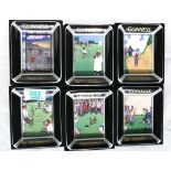 A Collection of six Milllenium Collectables Guiness Ashtrays: all limited edition ,boxed(6)