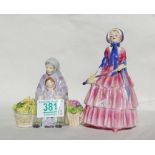 Royal Doulton figures Biddy HN1513 & Minature Grannys Heritage: