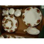 Royal Albert Old Country Rose Items to include: dinner plates, gravy boats, tea cups etc