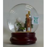 Coalport Boxed Snoman Snow Globe Figure: