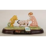 Royal Doulton Tableau piece Eeyore looses a tail WP15: limited edition with wood base, boxed and