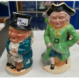 Burlington Large Toby Jugs: Watchman and Jolly Roger (2)