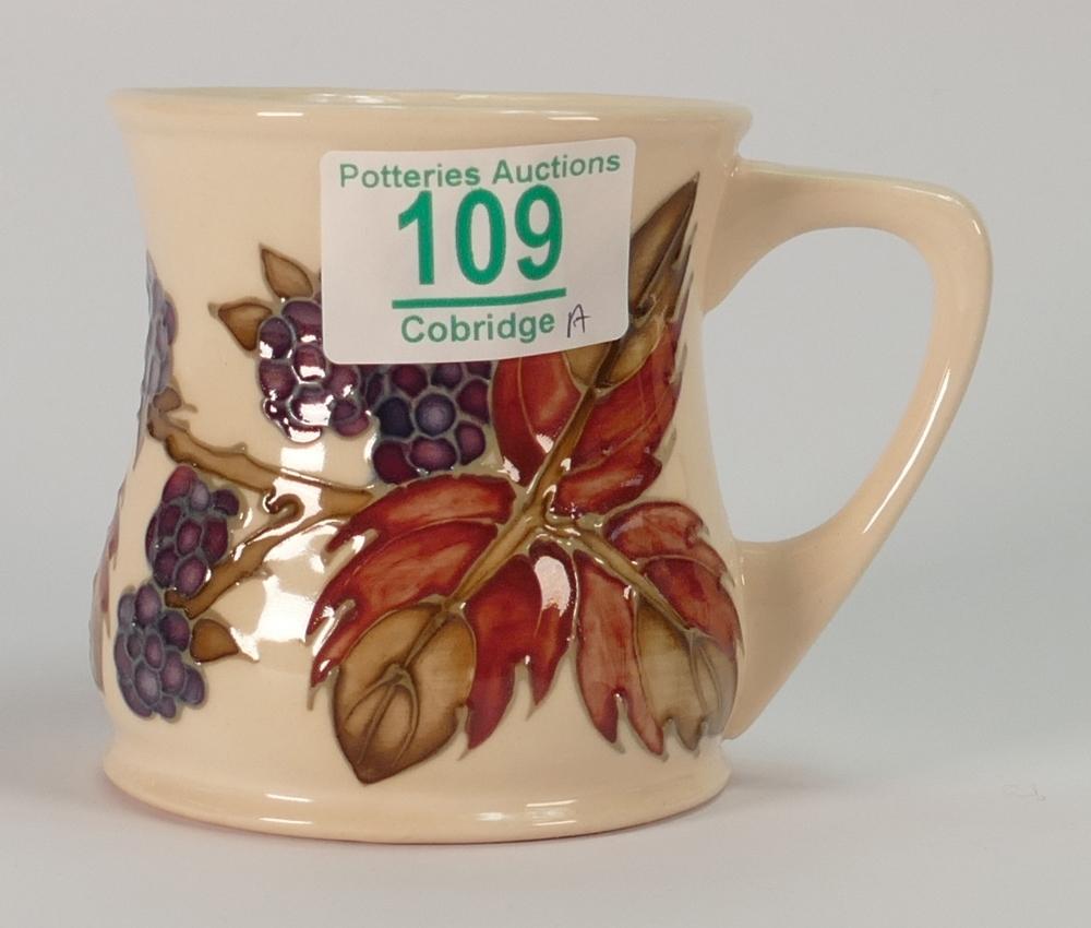 Moorcroft leaf and blackberry mug: