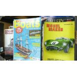 A large collection of Model Make, Model Boat & similar magazines: some dateing from the 1950's