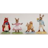 Royal Doulton Bunnykins figures Polly: Litytle red riding hood DB230, Hold on tight RDB8 and