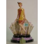 Kevin Francis Peggy Davies figure Art Deco lady:Artists original colorway signed Victoria Bourne.