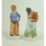 Royal Doulton Childhood Days Figures Stick Em Up HN2981 & And One For You HN2970(2):