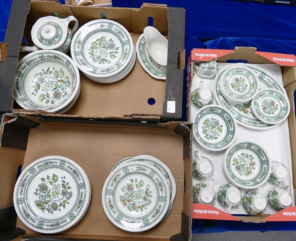 Wood & sons Dorest patterned large dinner serve: to include dinner plates tea set , platters etc (