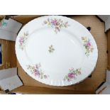 A mixed collection of items to include: Royal Albert moss rose and dimity rose small platters (3)