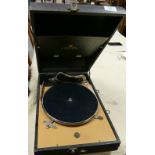 Decca 10 Black box type table top gramophone: