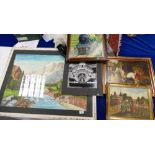 A collection of framed Still Life & Landscape Prints(5)