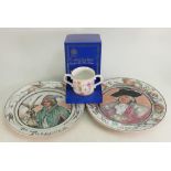 Royal Doulton Items to include: series ware The Major & Falconer plates, together with boxed 2