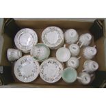 Wedgwood pimpernel part tea set: together with Paragon delysia cups & saucers (1 tray)