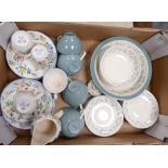 A collection of mixed pottery items to include: Royal Doutlon April Showers and Laura Ashley