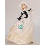 Royal Doulton figure Autumn Breezes HN2147: black and white colourway