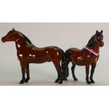 Beswick Dartmoor Ponies: Warlord & Another Star(chip to hoof)(2)
