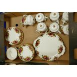 Royal Albert Old Country Rose Tea set: some second noted