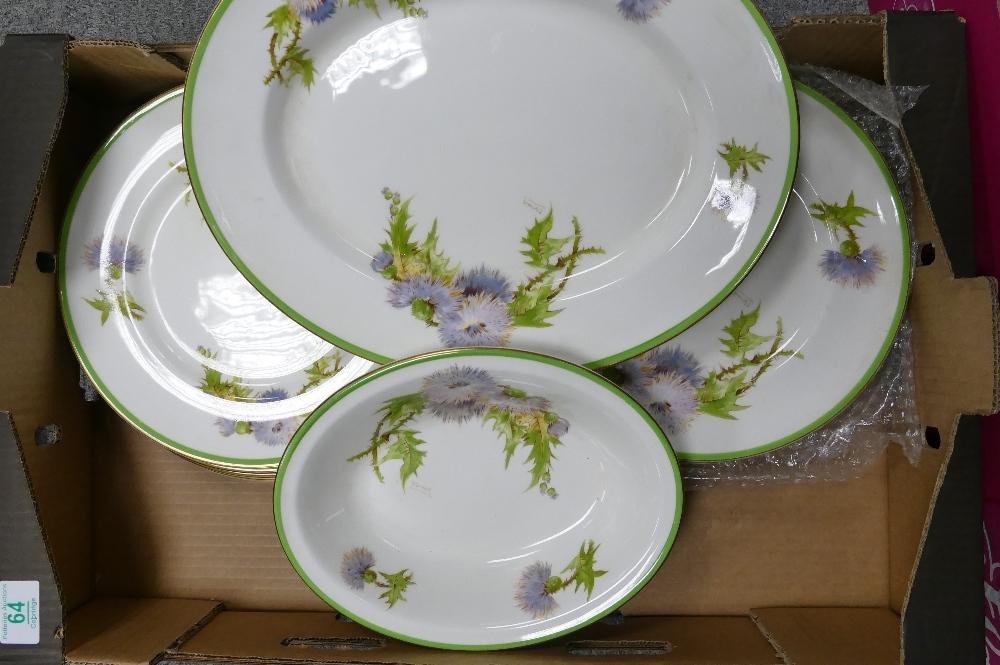 A collection of Royal Doulton Glamis Thistle Used dinner ware to include: dinner plates, meat