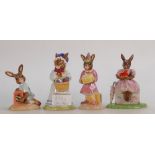 Royal Doulton Bunnykins figures Mrs Bunnykins at Easter parade DB19: Birthday girl, Easter treat