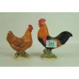 Boxed John Beswick Cockerel & Hen: