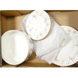 Royal Albert items to include: Colleen patterned fruit bowl & seconds Peach Rose patterned dinner