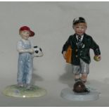 Royal Doulton Child Figures Off to School HN3768: together with Pride & Joy HN4102(2)