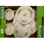 A mixed collection of Royal Albert Tranquilityitems to include: over size cup and saucers, plates