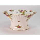 Royal Albert Old Country Rose tall bowl: boxed, height 12cm