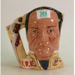 Royal Doulton Large Double Sided Character Jug Davie Crockett / Antonio Lopez De Santa Anna :D6729