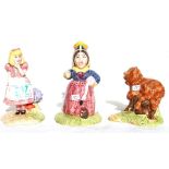 Beswick Alice in Wonderland figures: The Cheshire Cat LC3, Alice LC2 and Queen of Hearts LC4(3)