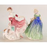 Royal Doulton Lady Figures My Best Friend HN3011 and Jane HN3260(2)