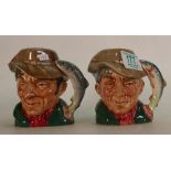 Royal Doulton Small Decanter Character Jugs: The Poacher D6464 and Sealed similar iteM(2)