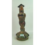 Burslem pottery The Headmaster Grotesque Bird: signed by designer Andrew Hull