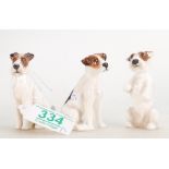 Three Royal Doulton K series terriers(3)