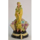 Kevin Francis Peggy Davies figure standing Art Deco lady:Artists original colorway signed Victoria