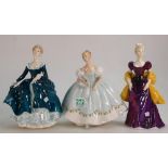 Royal Doulton Lady figure Janine HN2491: together with seconds figuresFirst Dance HN2803 & Loretta