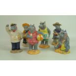 A collection of Beswick Hippos on holiday: Limited edition consisting of Grandpa Hippo HH2,