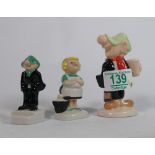 Wade Andy Cap figures: together with similar Royal Doulton Item(3)