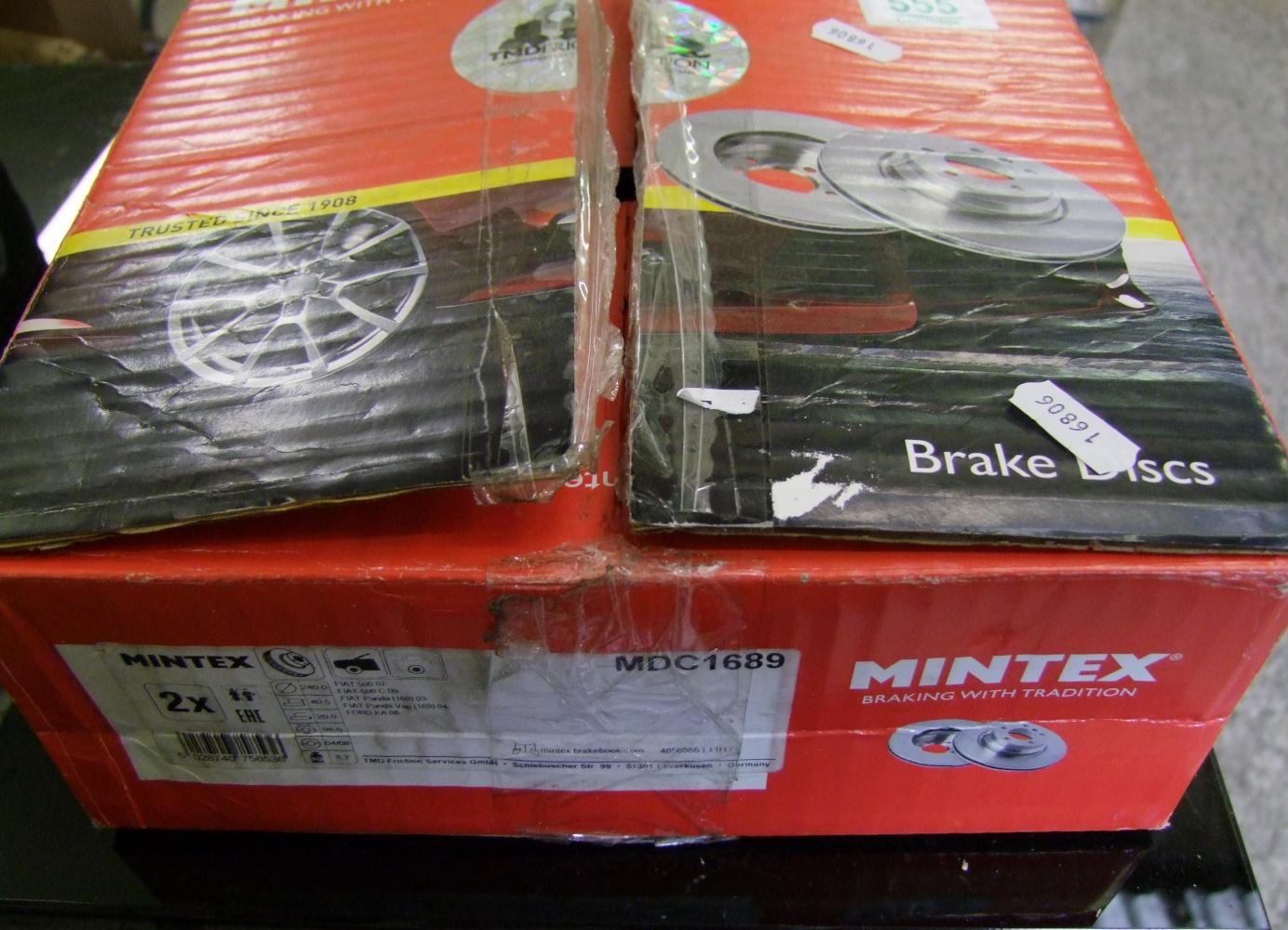 Mintex pair of brake discs: Fiat 500 MDC1689.