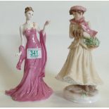 Coalport & Royal Worcester Comnpton Woodhouse figure: Mystique & Winter(2)