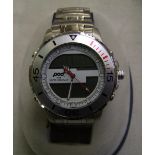 Boxed Pod Water Resistant LCD Mens Watch: