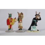 Royal Doulton Bunnykins to include Matador DB281a: Limited edition, Morris dancer Db204 and Minstrel