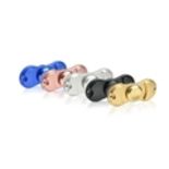 A large quantity of thunder spinners: 150 pieces, assorted colours, black, blue pink and silver